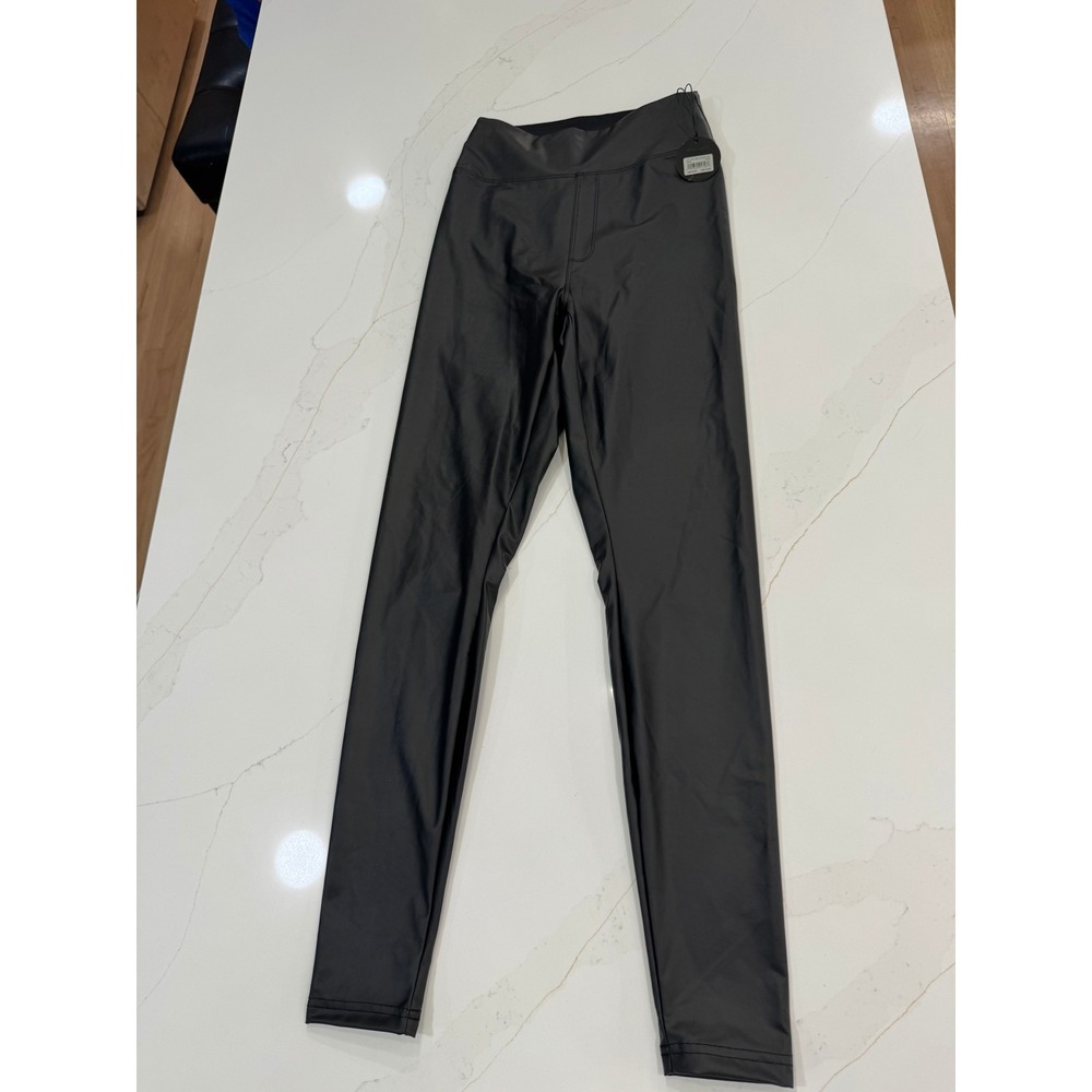 OFFLINE by Aerie Real Luxe High-Rise Faux Leather Leggings Black Medium NWT